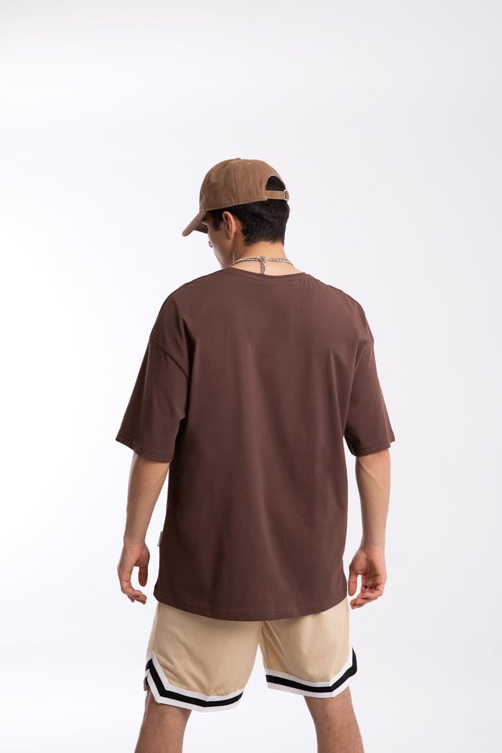 Boxing Club Baskılı Oversize Tshirt