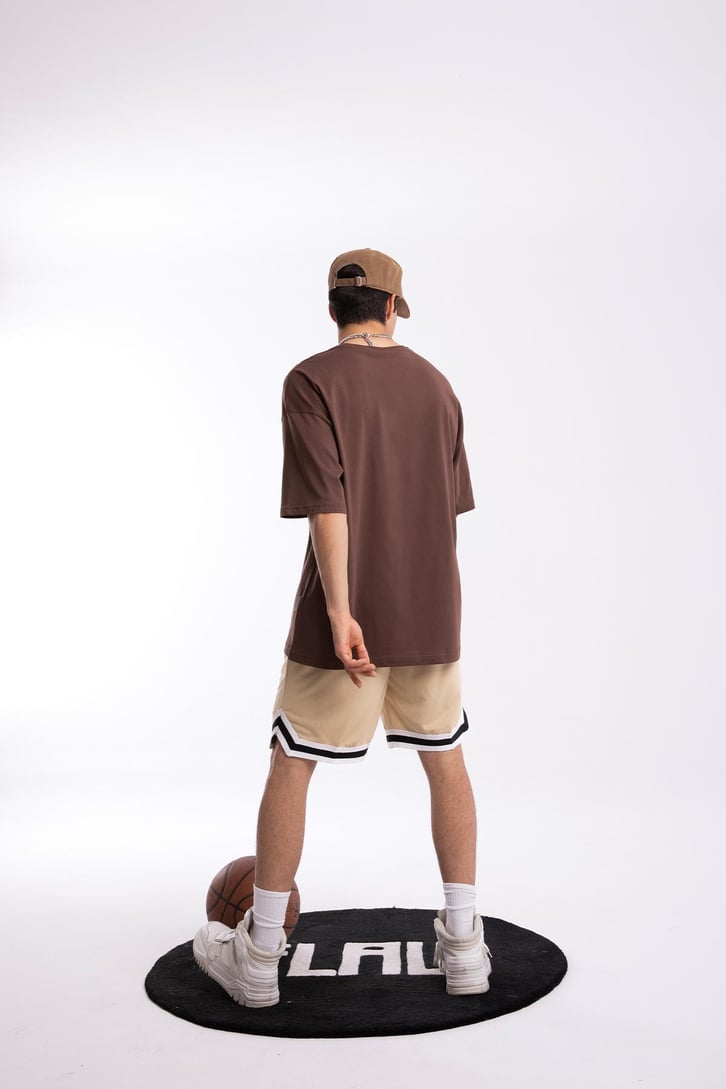 Boxing Club Baskılı Oversize Tshirt