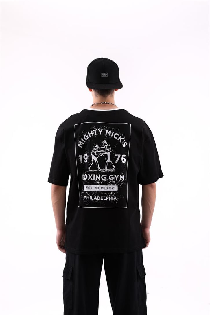 Boxing Gym Sırt Baskılı Oversize Tshirt