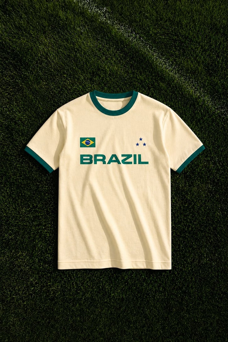 Brazil Baskılı Tişört