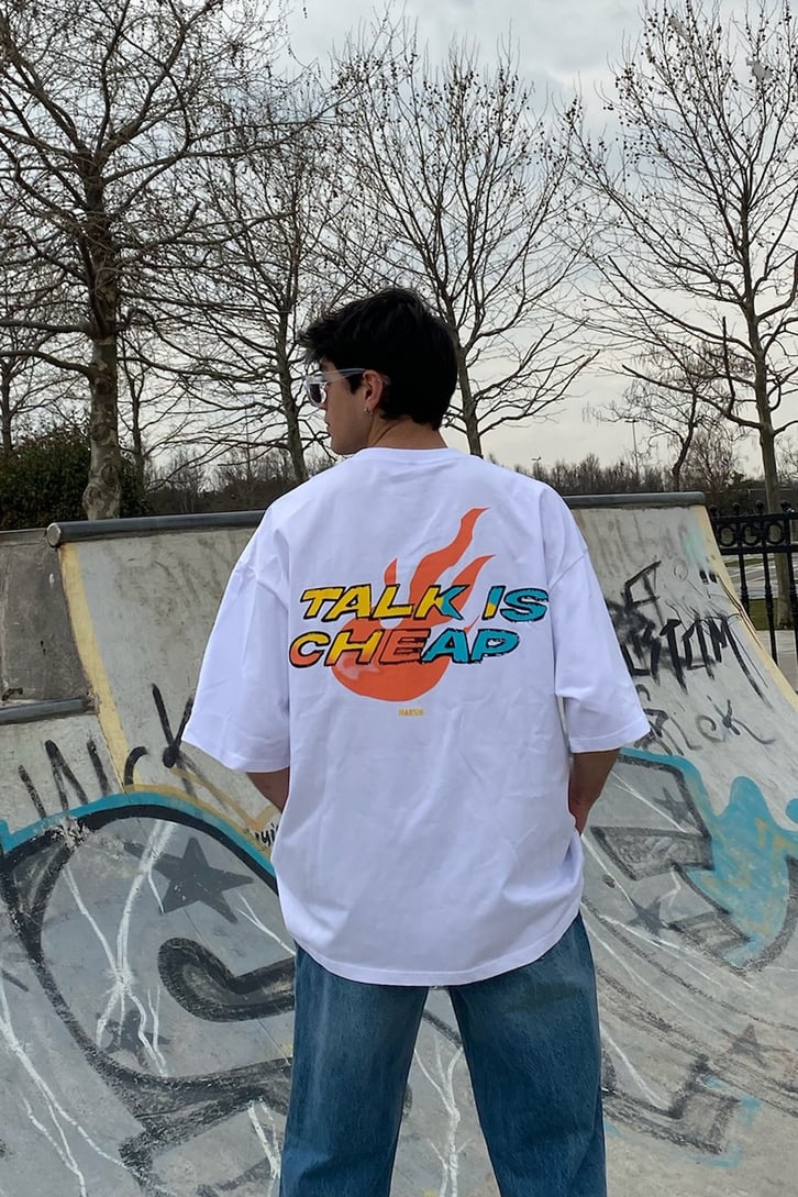 Break Heart Oversize Printed Tee
