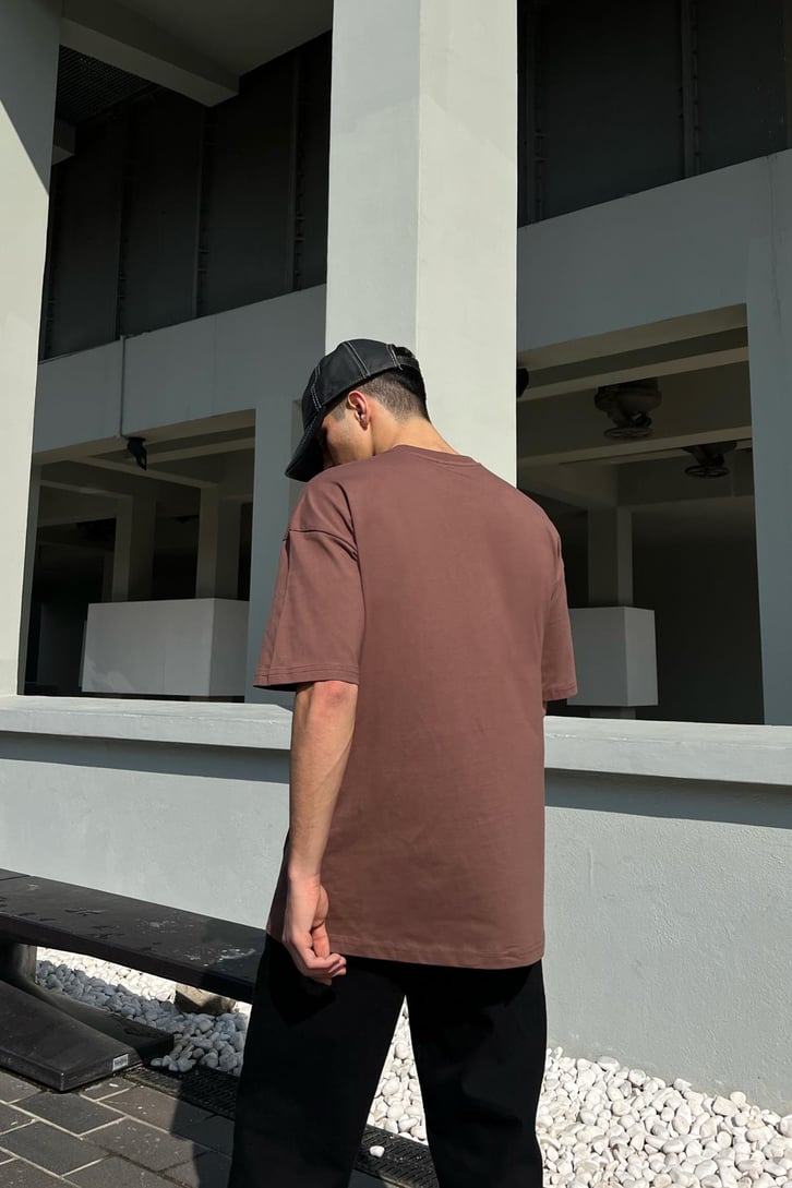 Brooklyn Baskılı Oversize Tshirt