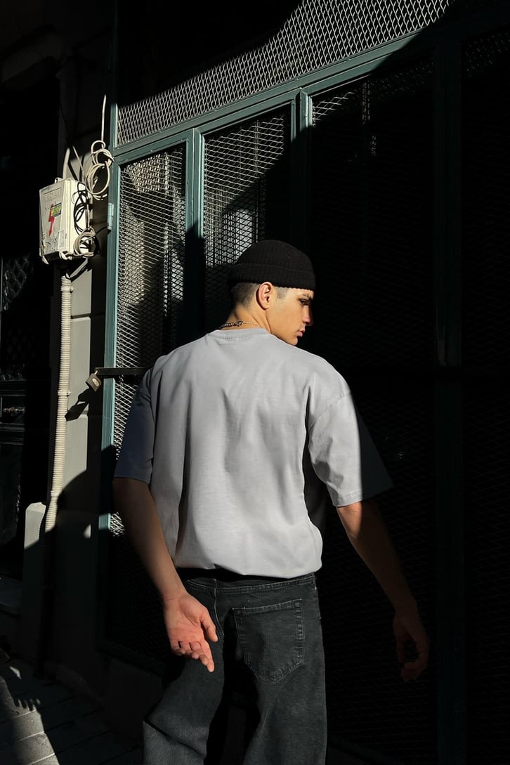 Brooklyn Baskılı Oversize Tshirt