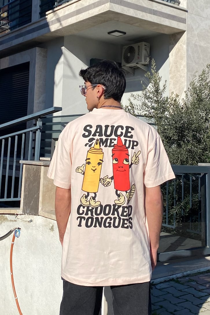 Bros Sauce Oversize Printed Tee
