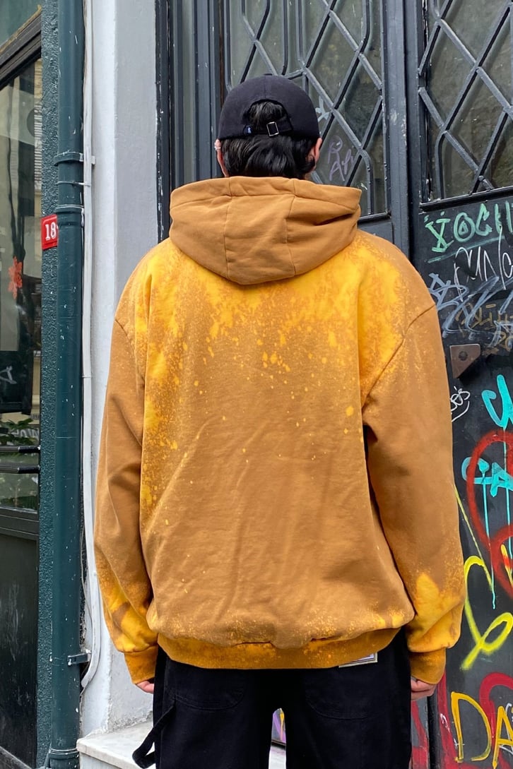 Burn Printed Tie-Dye Oversize Hoodie