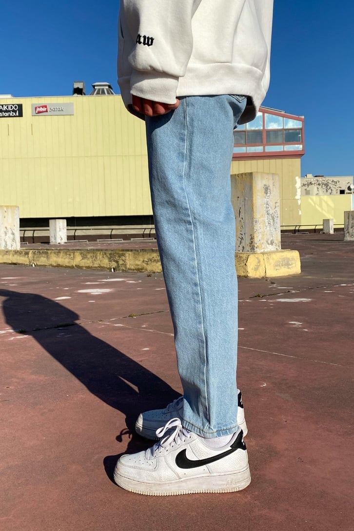 Buz Mavi Premium Mom Jean