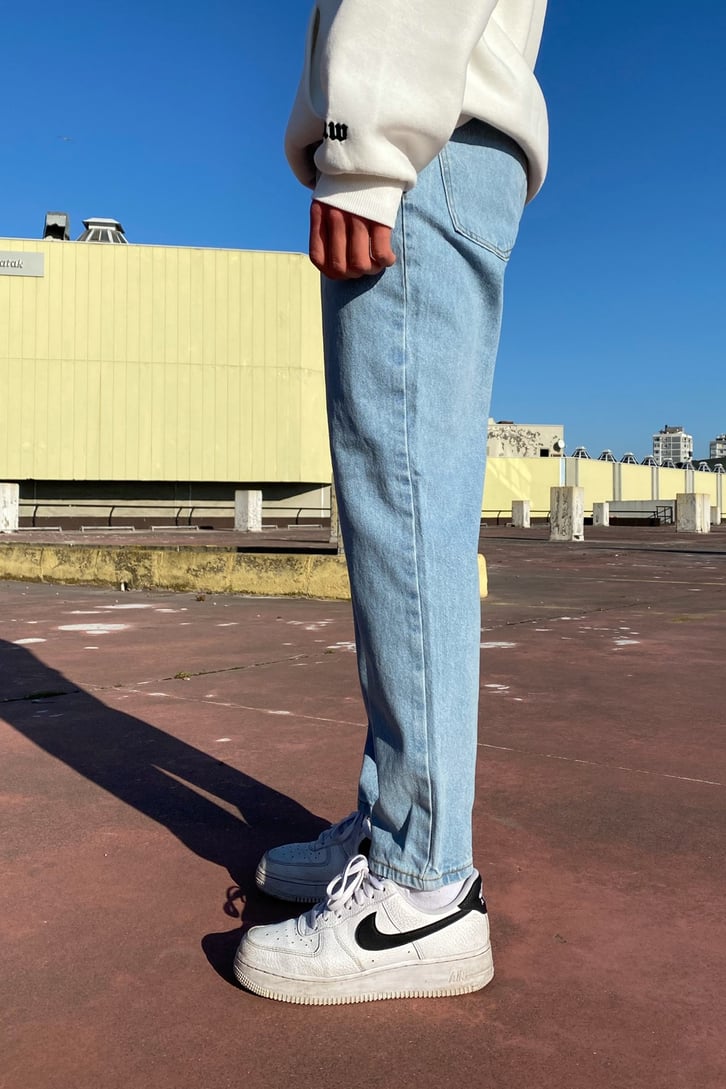 Buz Mavi Premium Mom Jean