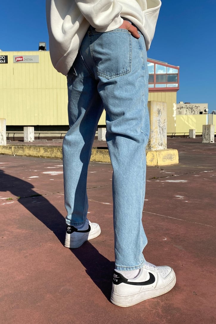 Buz Mavi Premium Mom Jean
