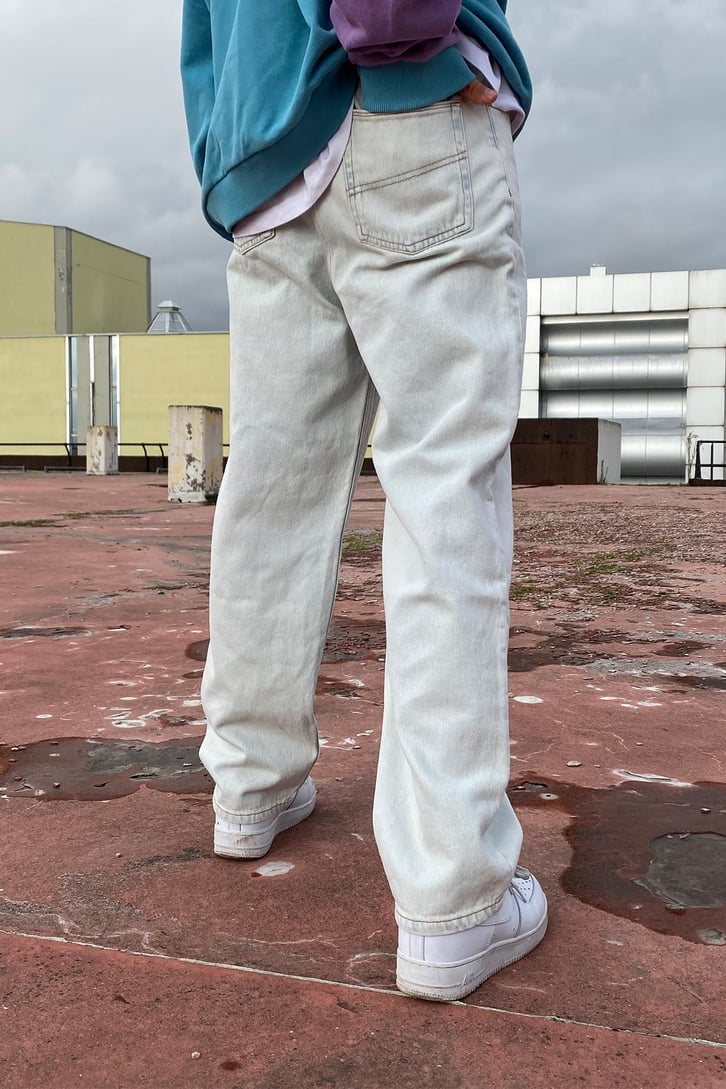 Buz Mavi Premium Wide Leg Jean