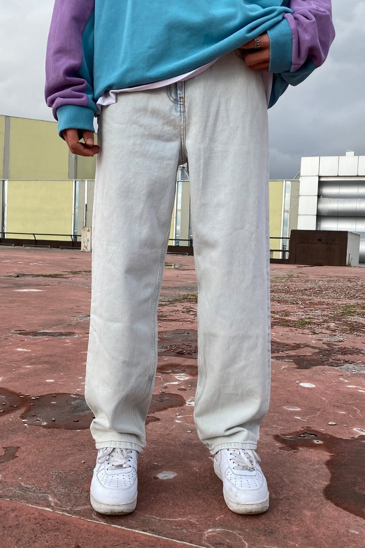 Buz Mavi Premium Wide Leg Jean