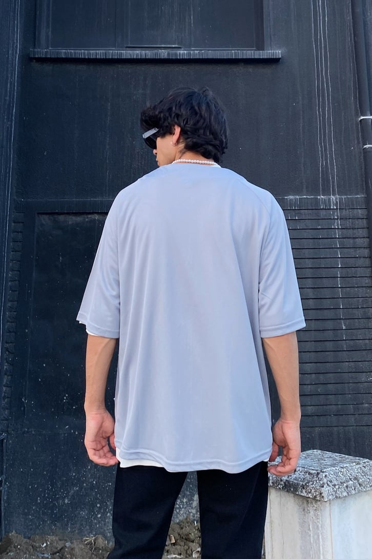 California Baskılı Oversize Forma