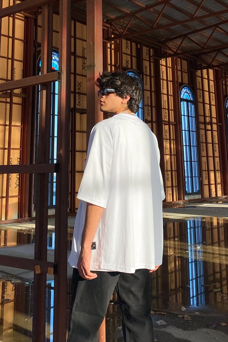 California Baskılı Oversize Forma