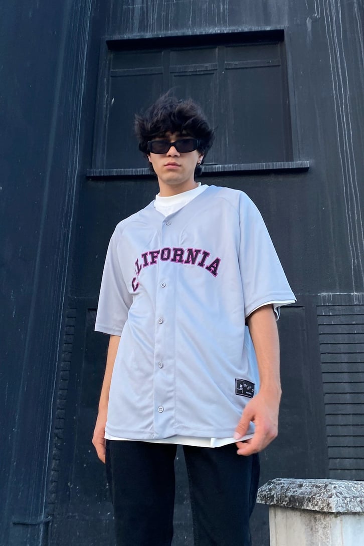 California Baskılı Oversize Forma