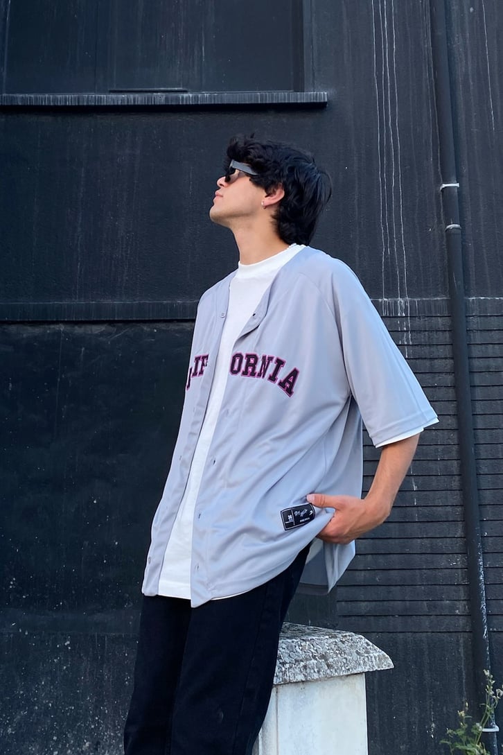 California Baskılı Oversize Forma