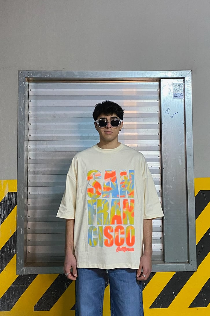 California Beach Oversize Printed Tshirt