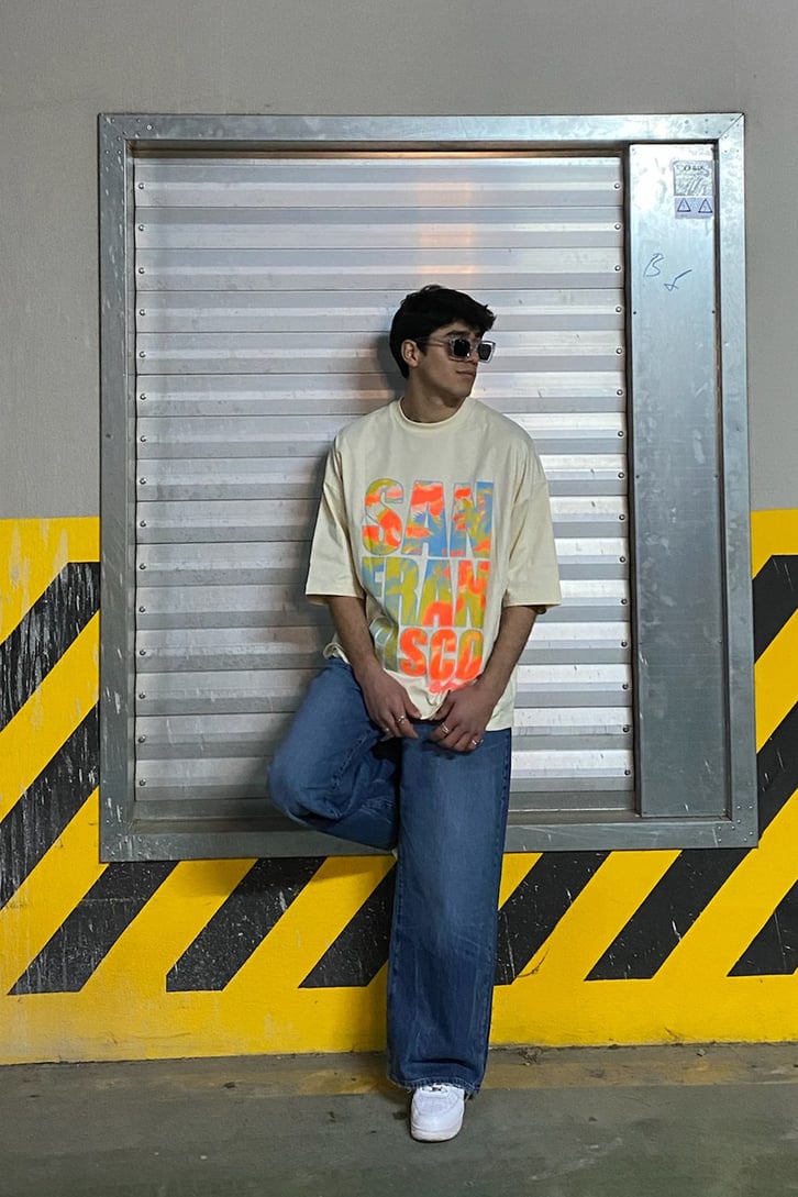 California Beach Oversize Printed Tshirt