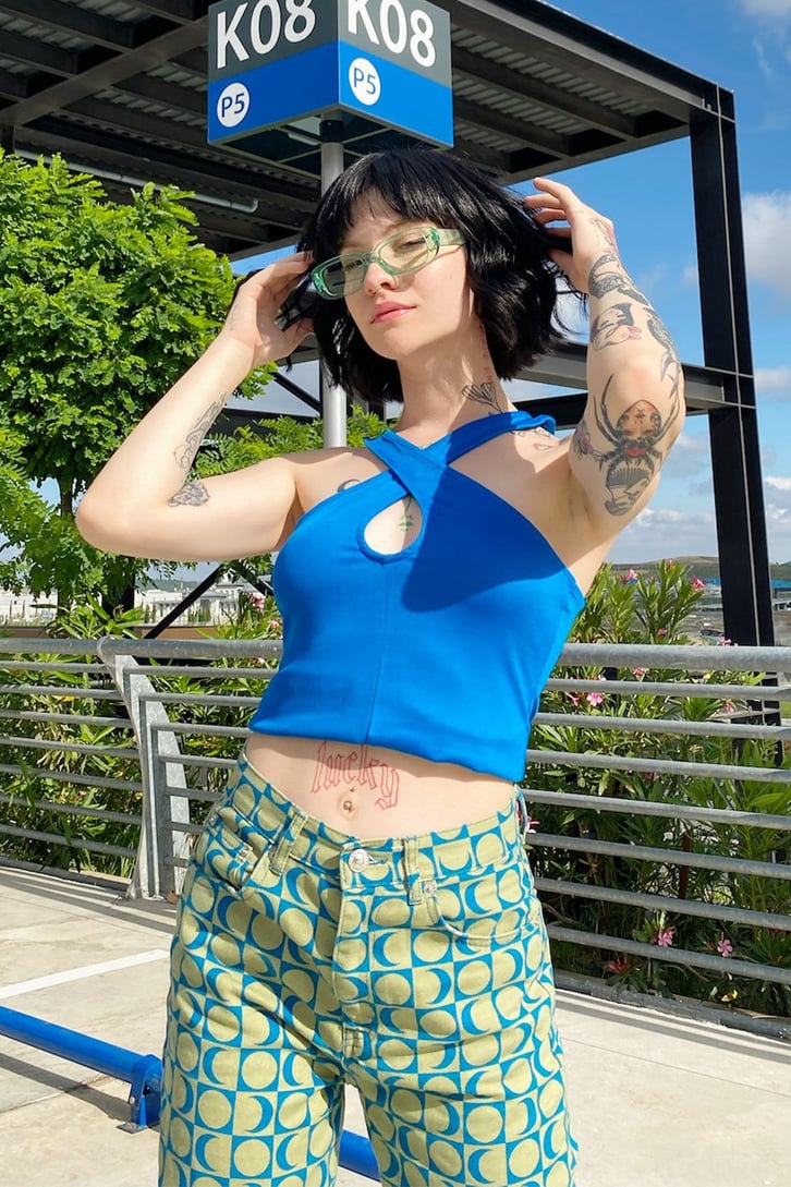 Çapraz Askılı Crop