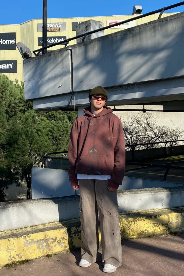 Cargo Pocket Extra Baggy Khaki Pants
