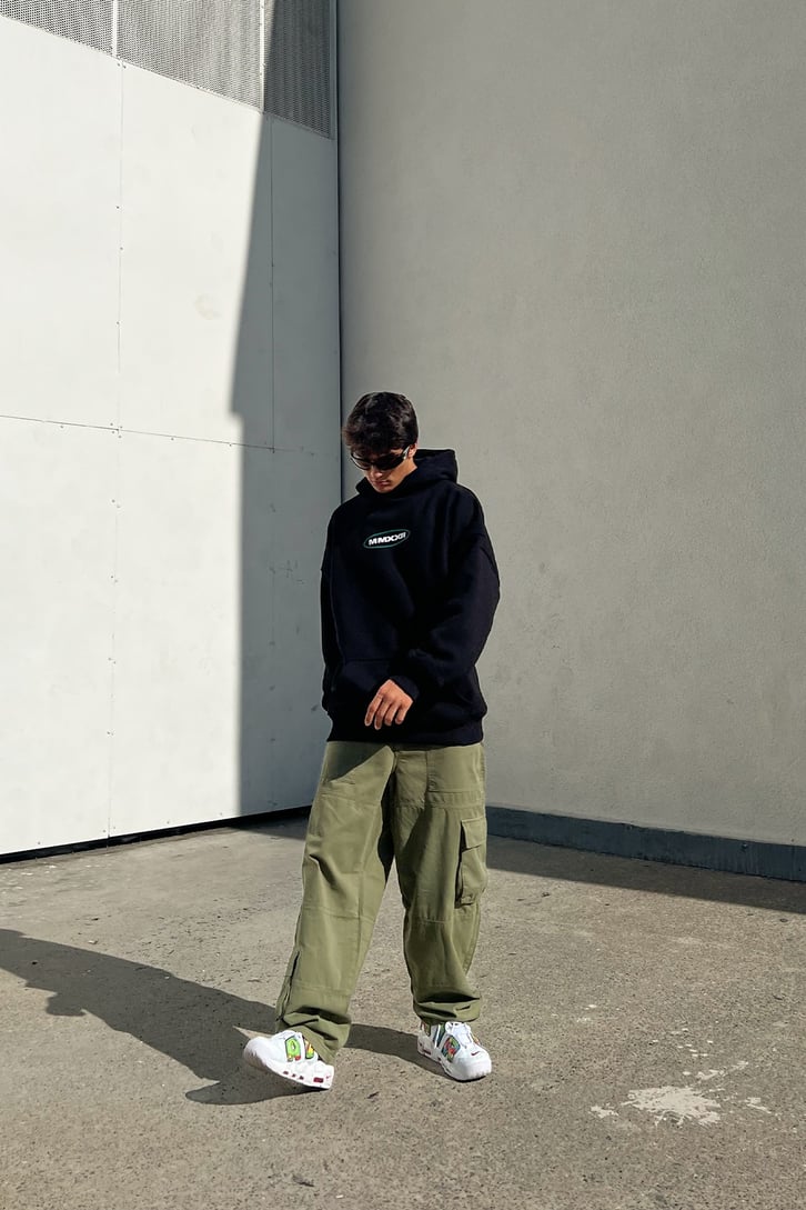 Cargo Pocket Haki Baggy Pantolon