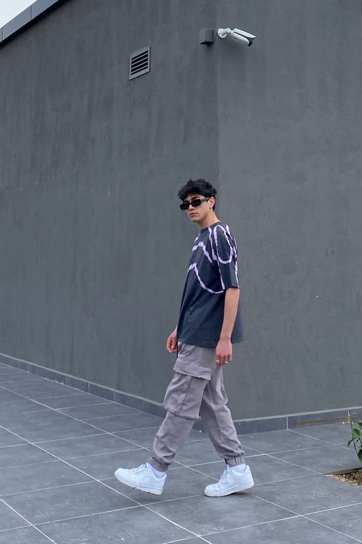 Cargo Pocket Light Gray Jogger Pant