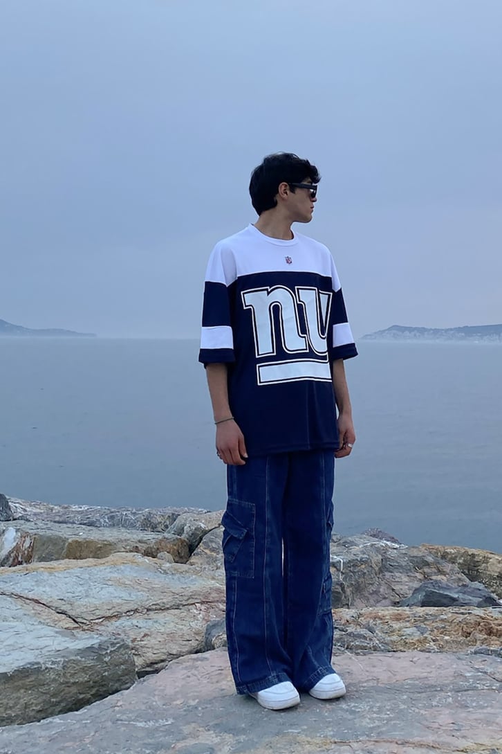 Cargo Pocket Navy Blue Skate Pants