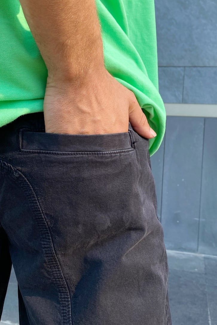 Cargo Pocket Siyah Baggy Pantolon