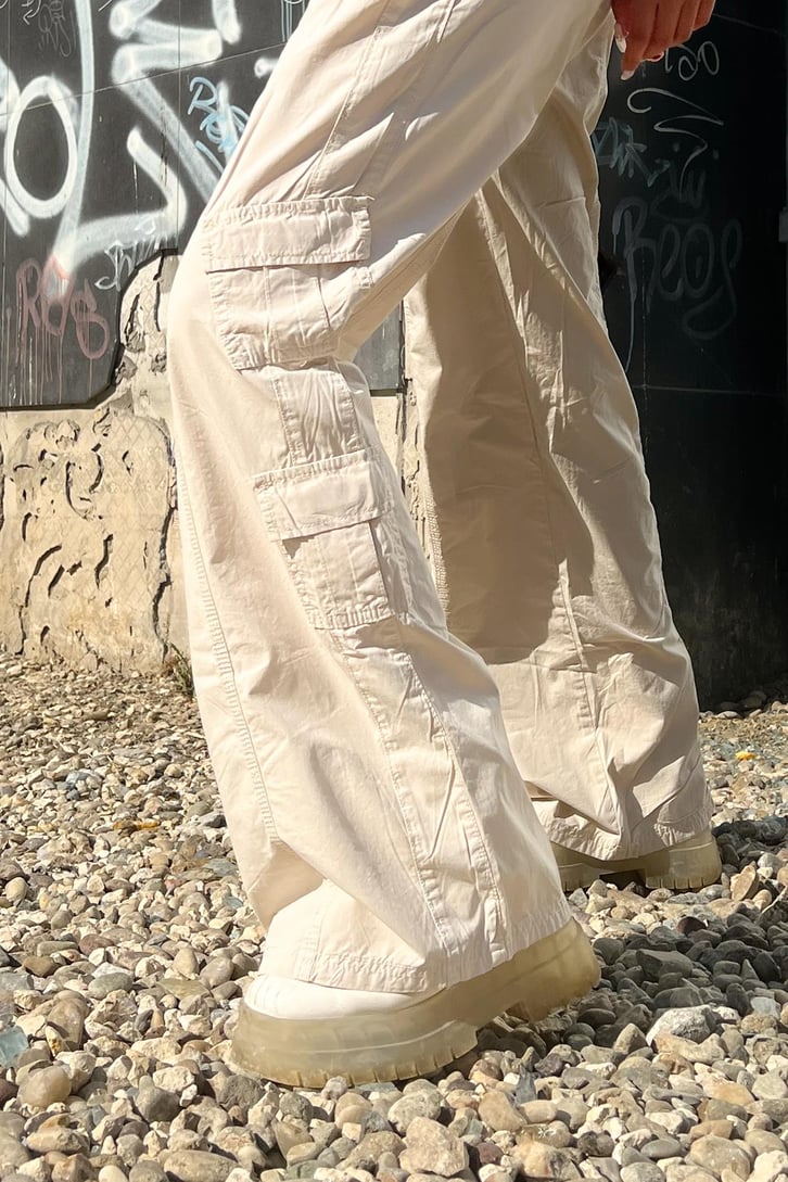 Cargo Pocket Taş Rengi Baggy Pantolon