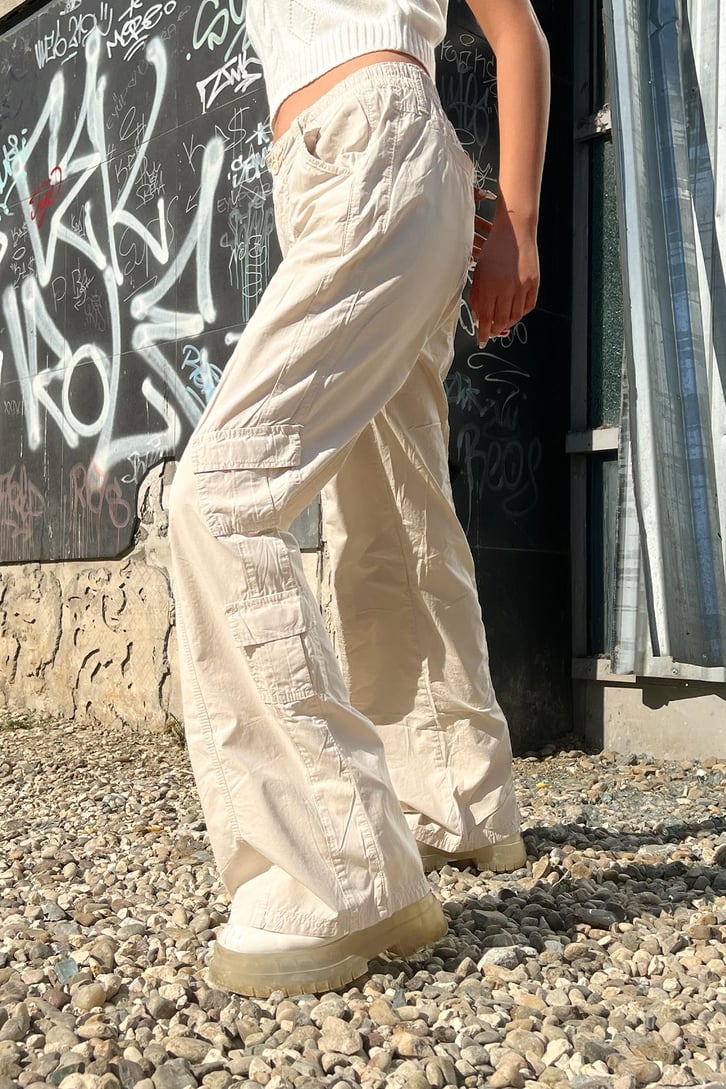 Cargo Pocket Taş Rengi Baggy Pantolon