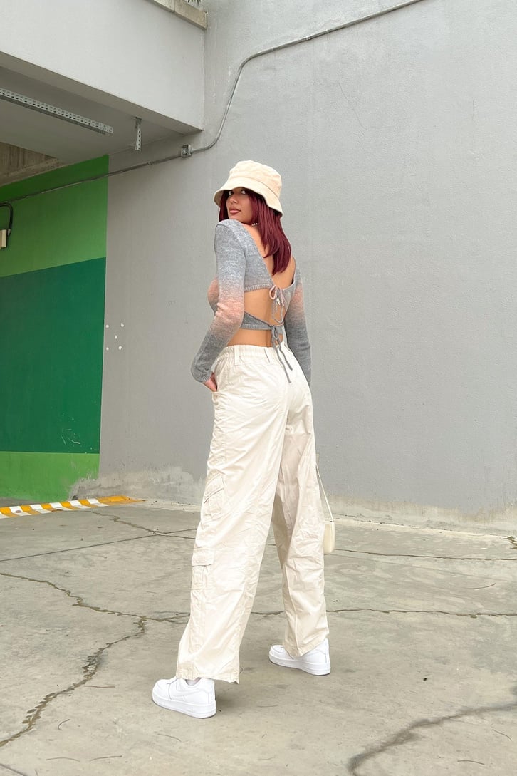 Cargo Pocket Taş Rengi Baggy Pantolon