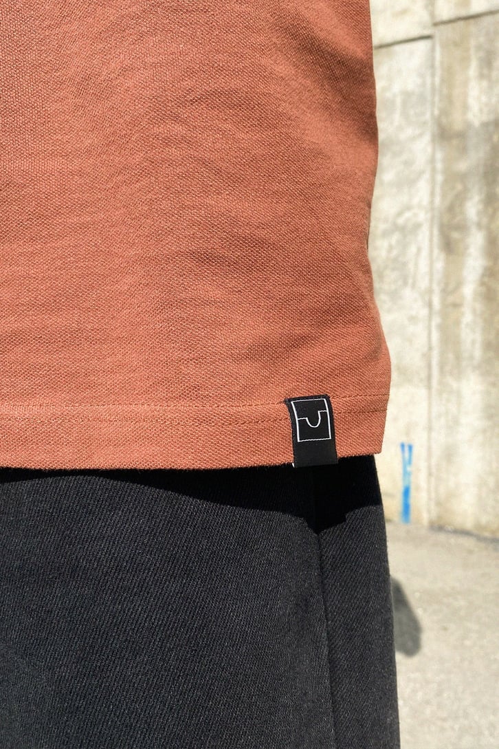 Cep Detay Basic Kahverengi Oversize Tshirt