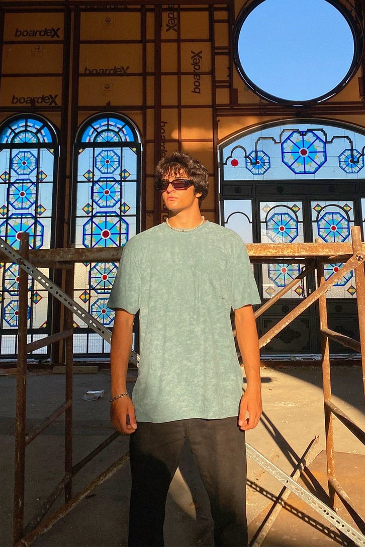 Cep Detay Basic Oversize Tshirt