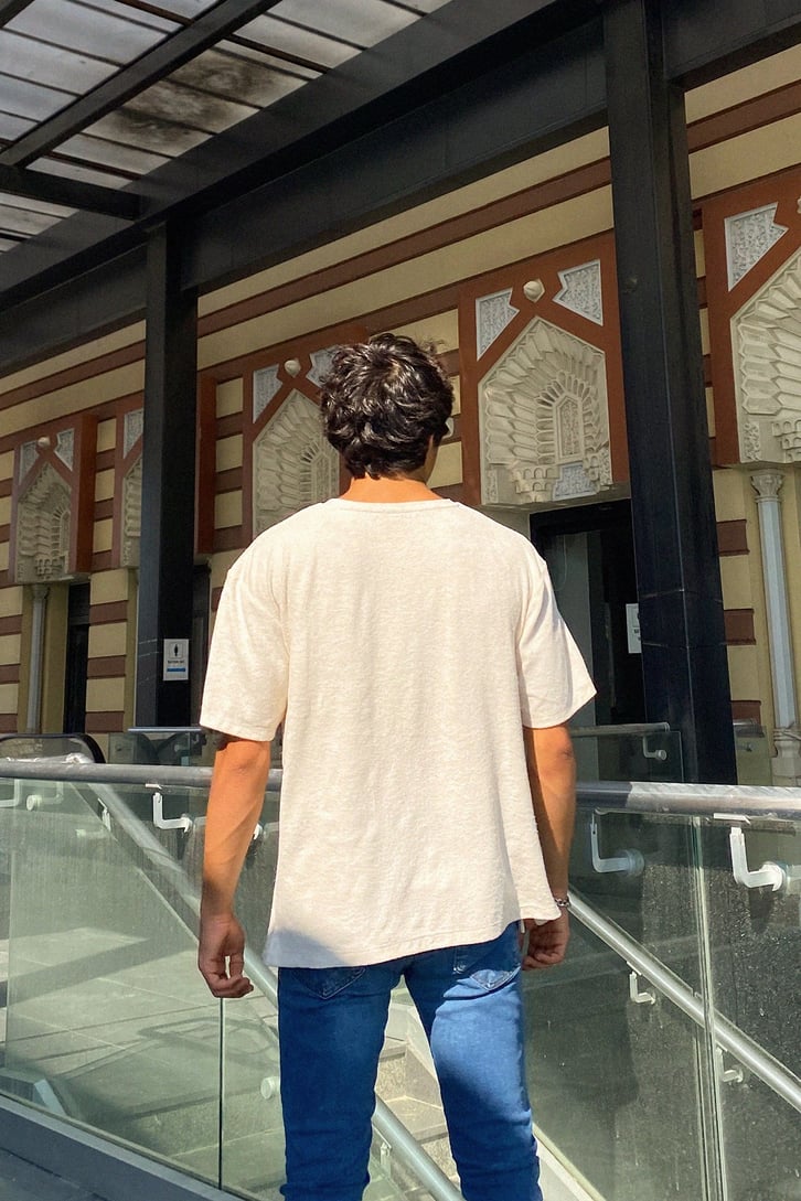 Cep Detay Basic Oversize Tshirt