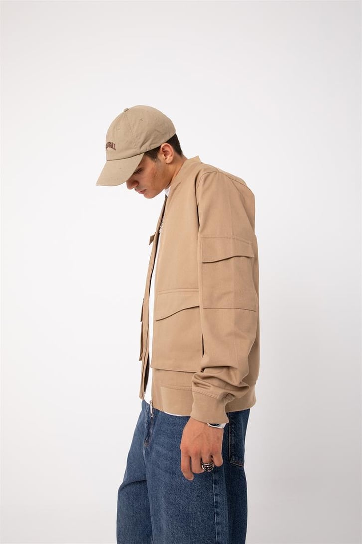 Cep Detaylı Camel Bomber Ceket