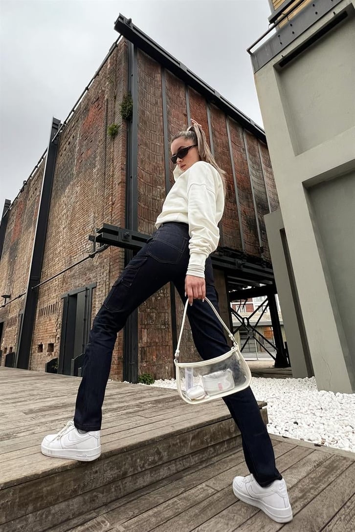Cep Detaylı Lacivert Regular Fit Jean