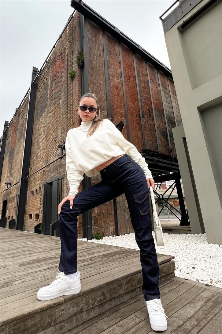 Cep Detaylı Lacivert Regular Fit Jean