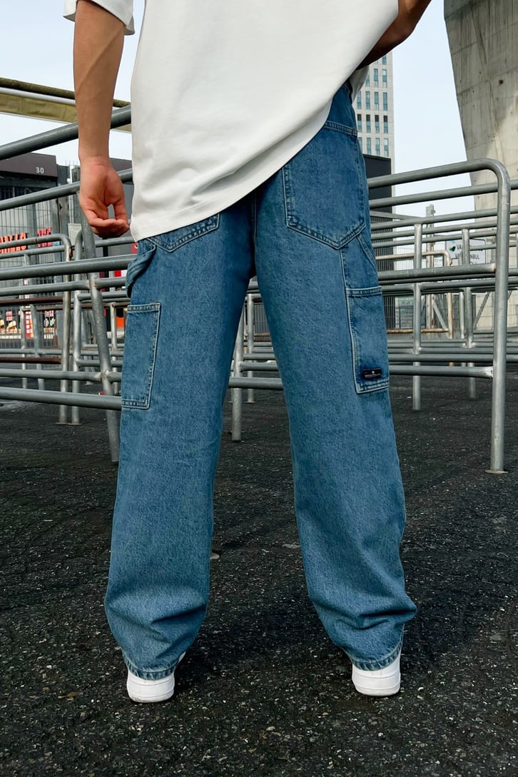 Cep Detaylı Mavi Regular Fit Jean