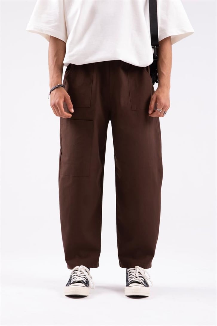 Cep Detaylı Relaxed Pantolon