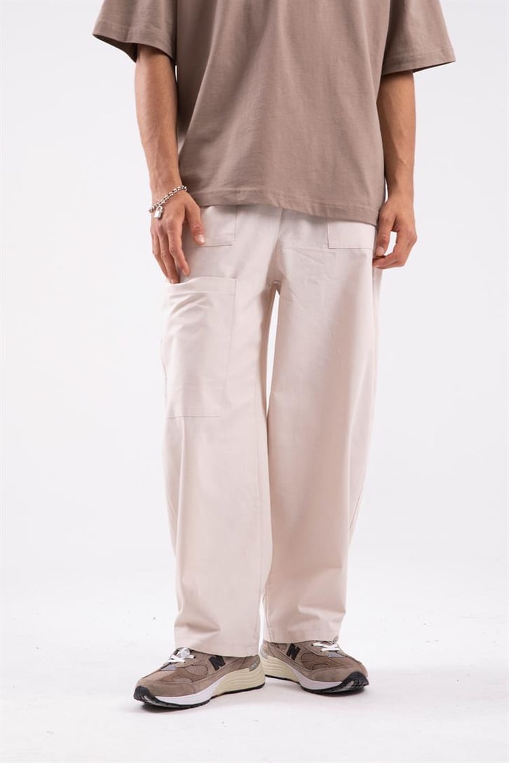 Cep Detaylı Relaxed Pantolon