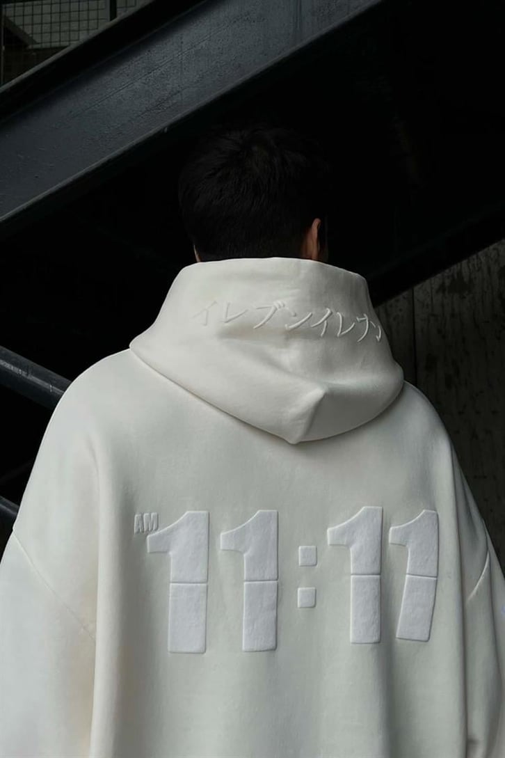 Cep Detaylı Taş Rengi Oversize Sweatshirt