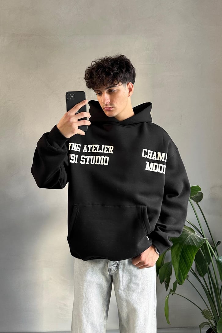 Champ Mood Baskılı Hoodie