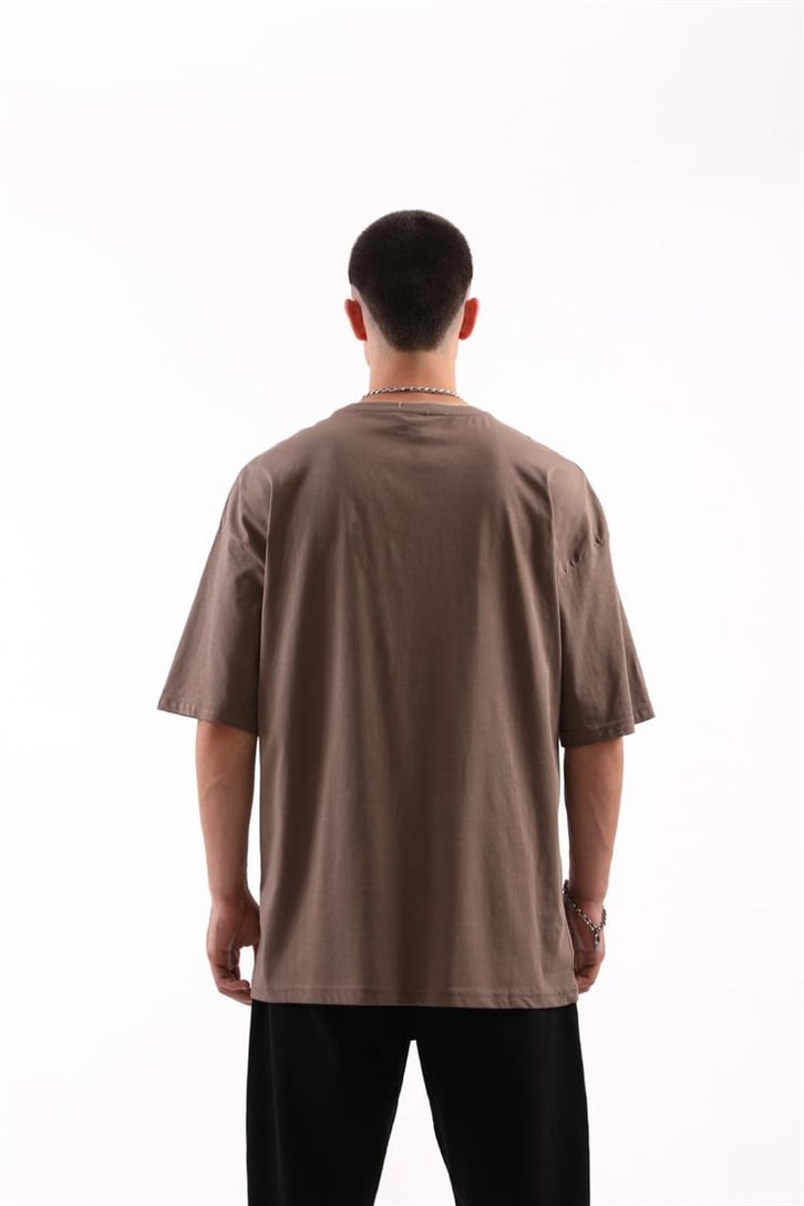 Champs Set Baskılı Mavi Oversize Tshirt