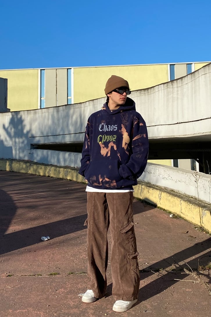 Chaos in Chaos Oversize Tie-Dye Premium Hoodie