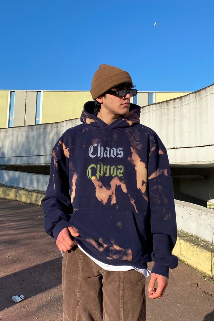 Chaos in Chaos Oversize Tie-Dye Premium Hoodie