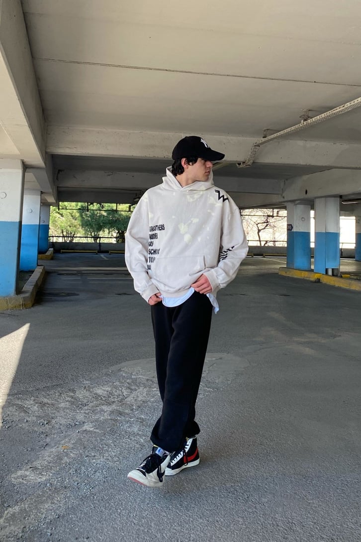 Chaos Tie-Dye Oversize Printed Hoodie