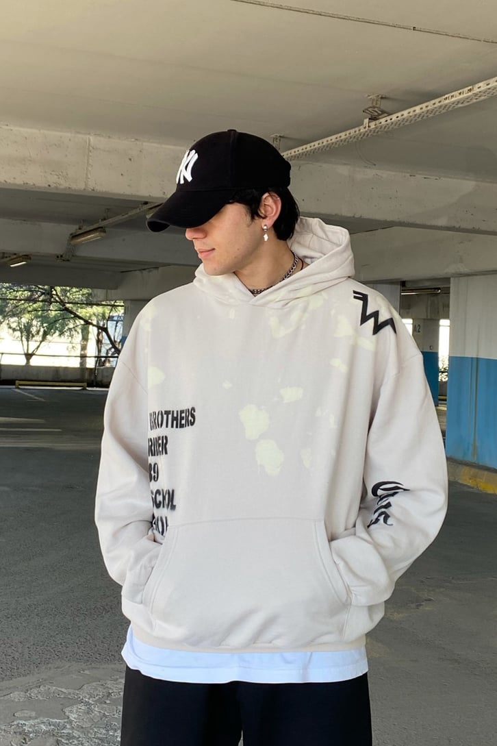 Chaos Tie-Dye Oversize Printed Hoodie