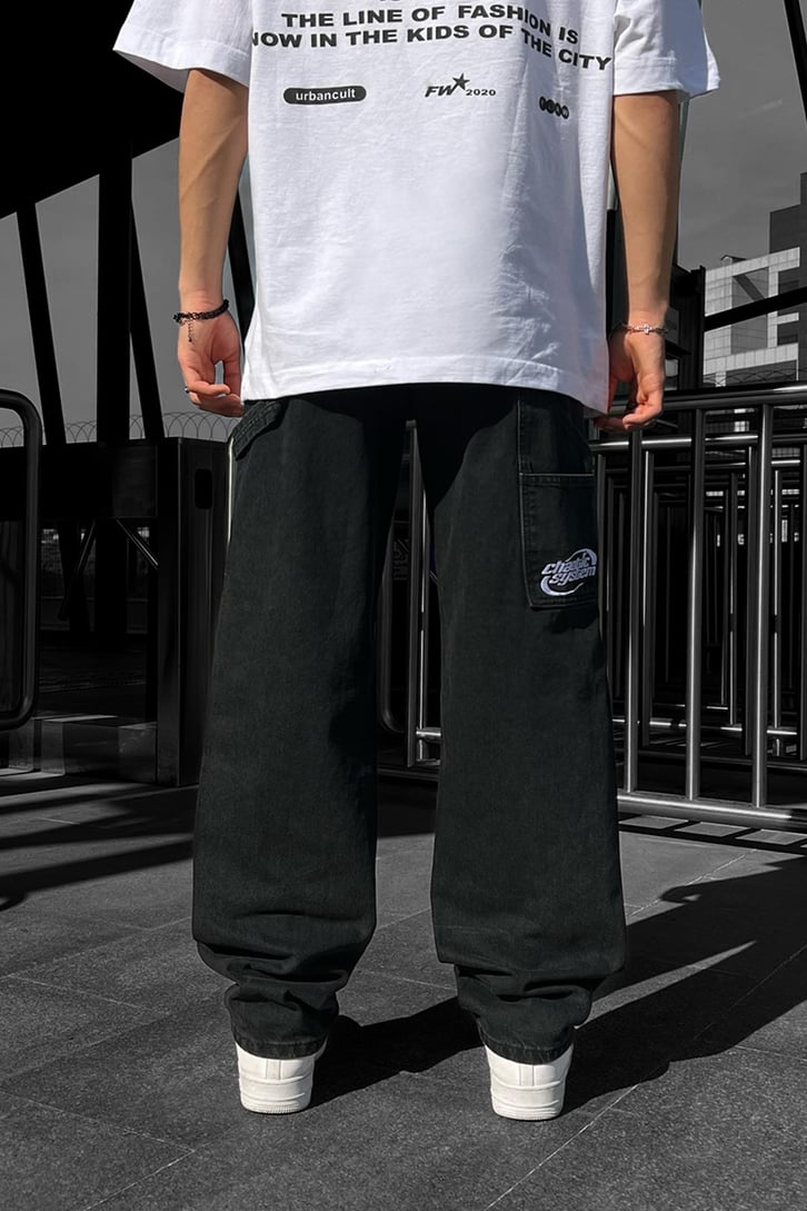 Chaotic Cep Detay Baggy Jean
