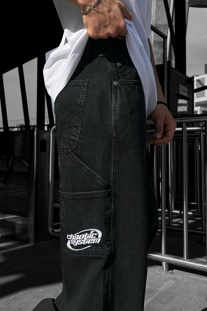Chaotic Cep Detay Baggy Jean