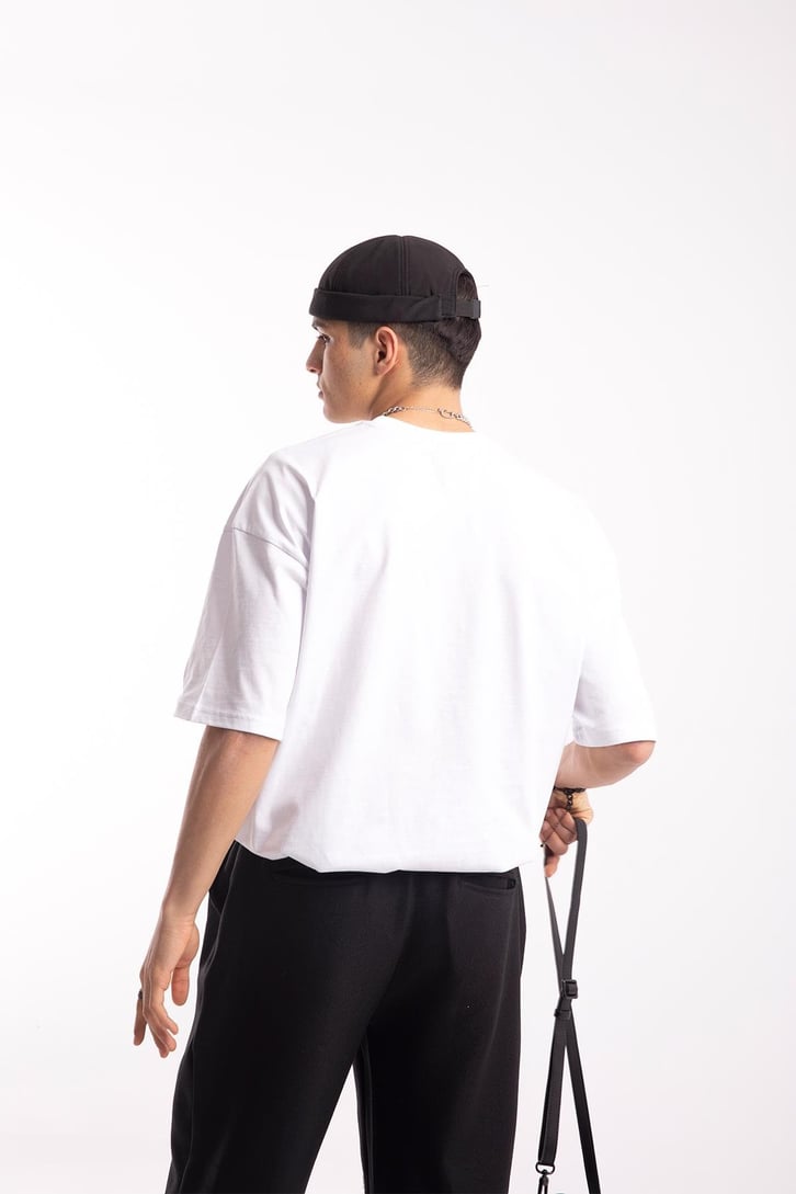 Chasing The Way Nakışlı Oversize Tshirt
