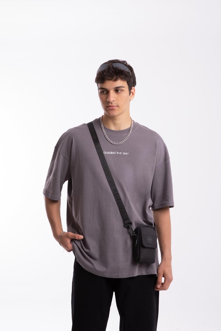 Chasing The Way Nakışlı Oversize Tshirt