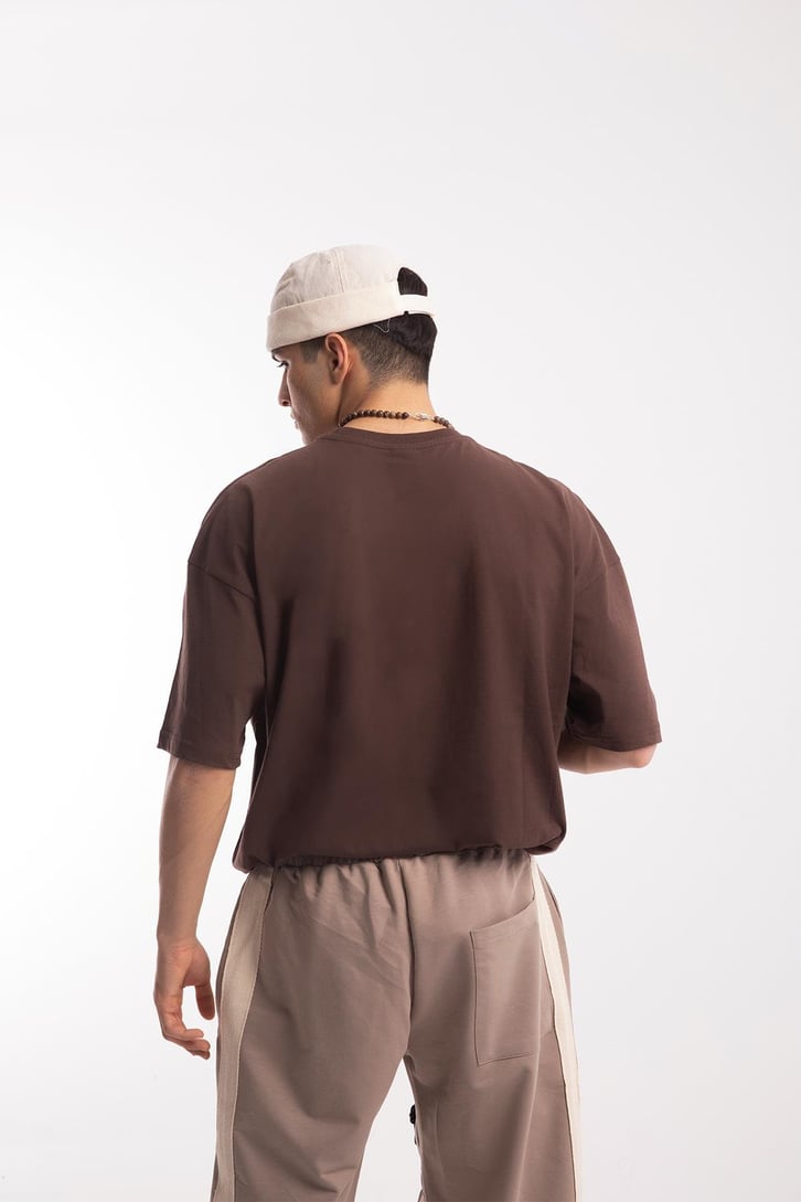 Chasing The Way Nakışlı Oversize Tshirt